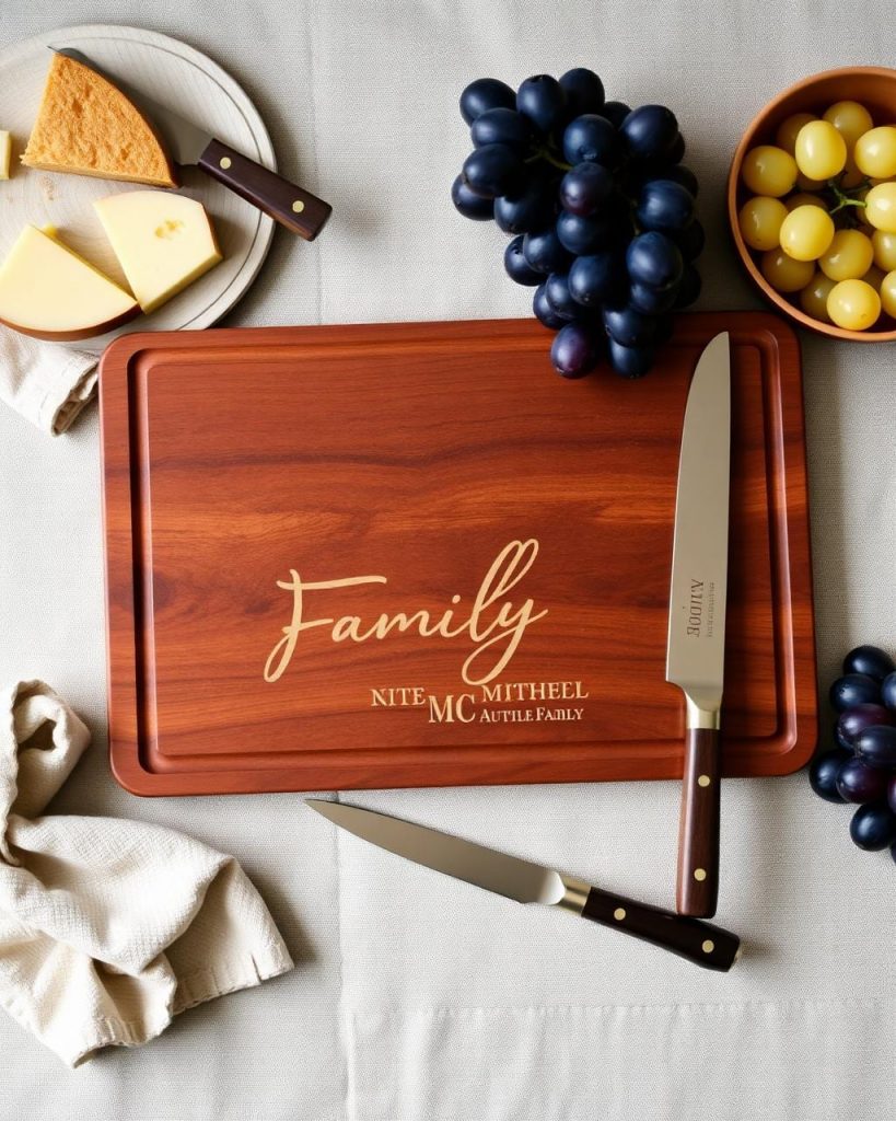 Personalized Walnut Cutting Board view 2