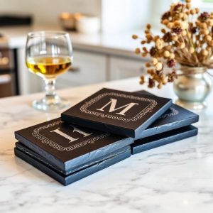Slate Coaster Set of Four view 1